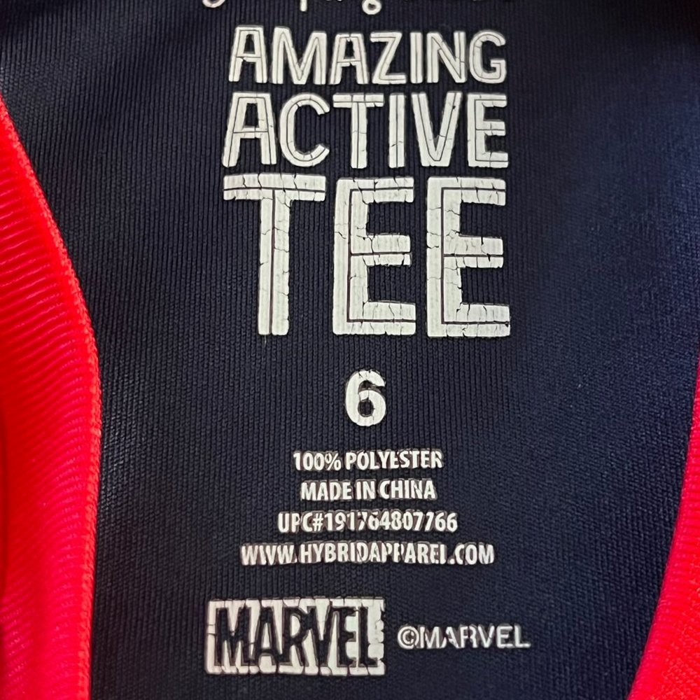 Jumping Bean Marvel Captain America Flying Shield T-Shirt - Size 6 - Picture 3 of 4